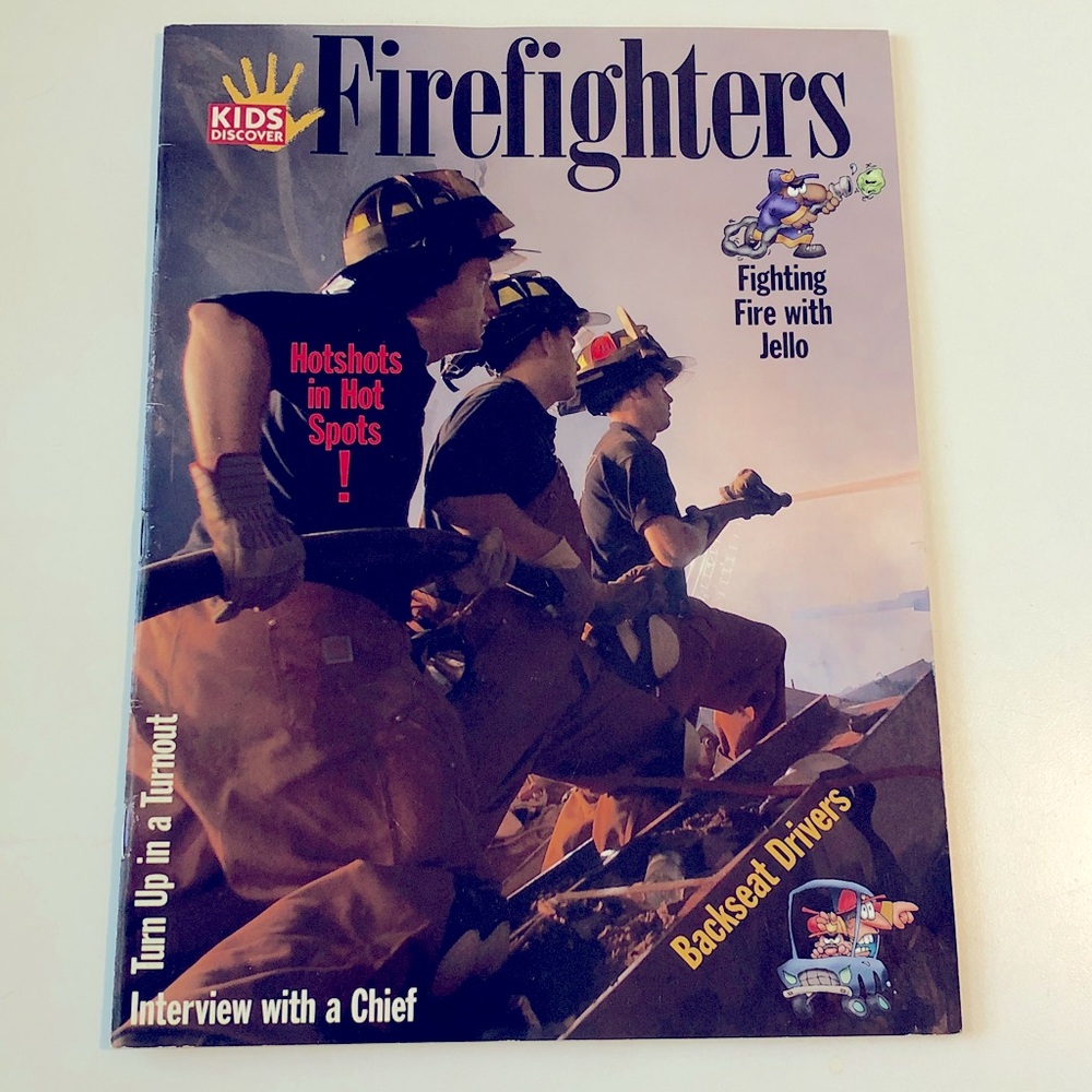 Vintage Y2K Kids Discover Magazine Firefighters Volume 13 Issue 6 June 2003